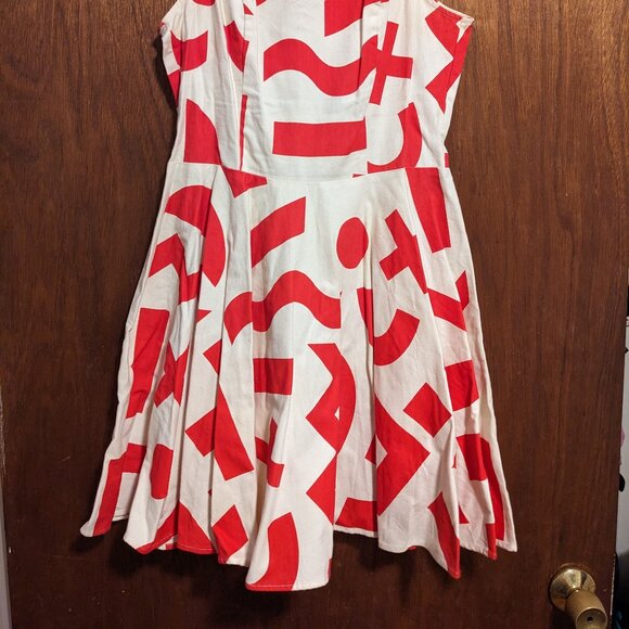 Dusen Dusen geometric skater dress (size 8) - Picture 3 of 5